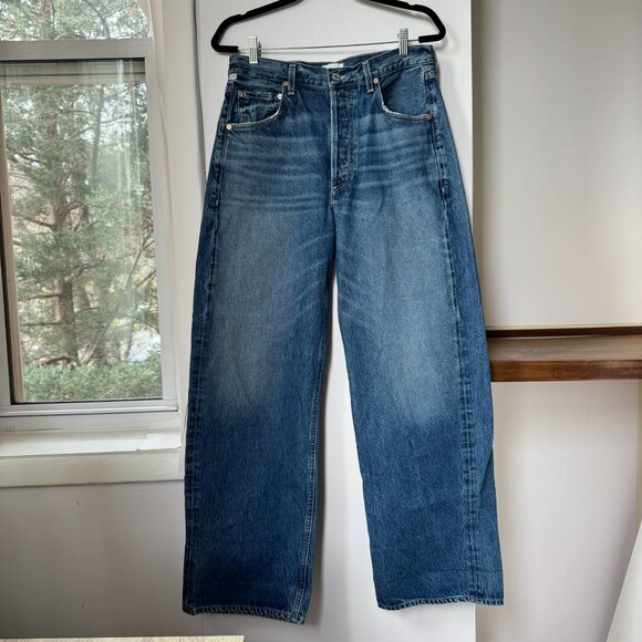 Citizens of Humanity Ayla Baggy Cuffed Crop Wide Leg Jeans Claremont 29 - Picture 5 of 13